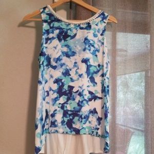 Jennifer Lopez Sleeveless Flower Top
